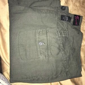 Olive Torrid linen blend pants, size 22